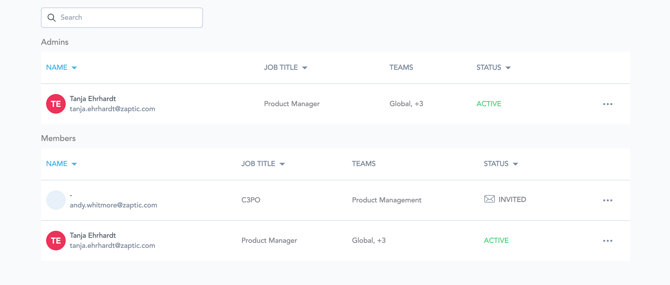 A guide to understand user management in Zaptic after release 122 1