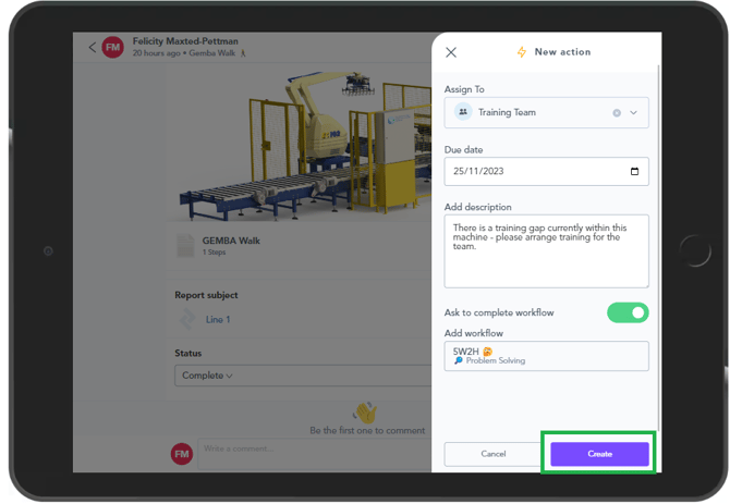 How to assign actions from within the Zaptic App  6