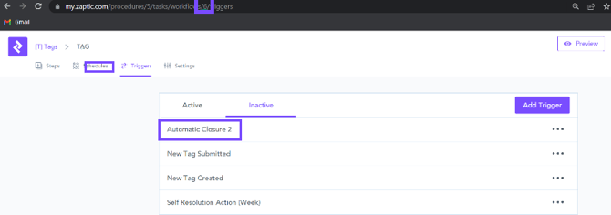 How to configure a workflow so reports auto close when last actions are completed 4