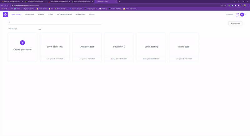 How to delete unwanted reports 3