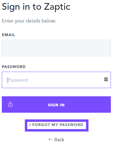 How to reset a forgotten password 1