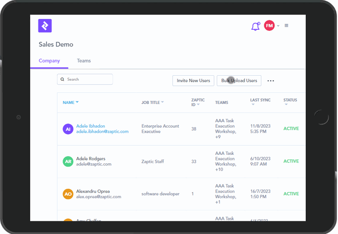 I want to bulk invite my users - how do i do this 2